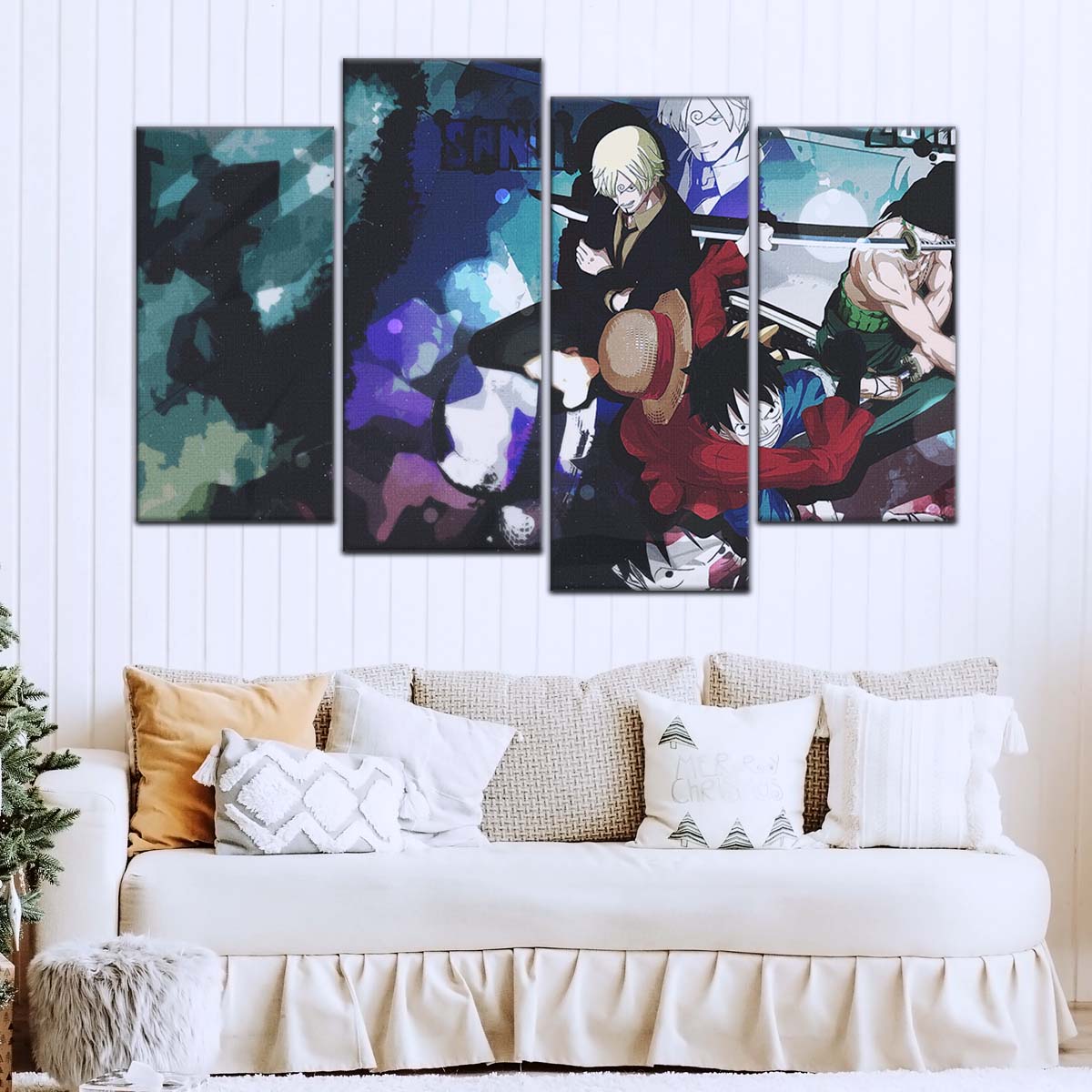 One Piece Wall Art - OP5074 - Monkey D. Luffy - Roronoa Zoro - Sanji - One Piece Poster - One Piece Canvas