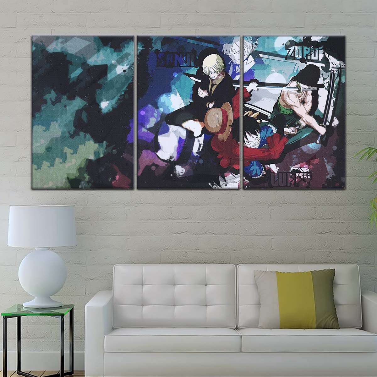 One Piece Wall Art - OP5074 - Monkey D. Luffy - Roronoa Zoro - Sanji - One Piece Poster - One Piece Canvas