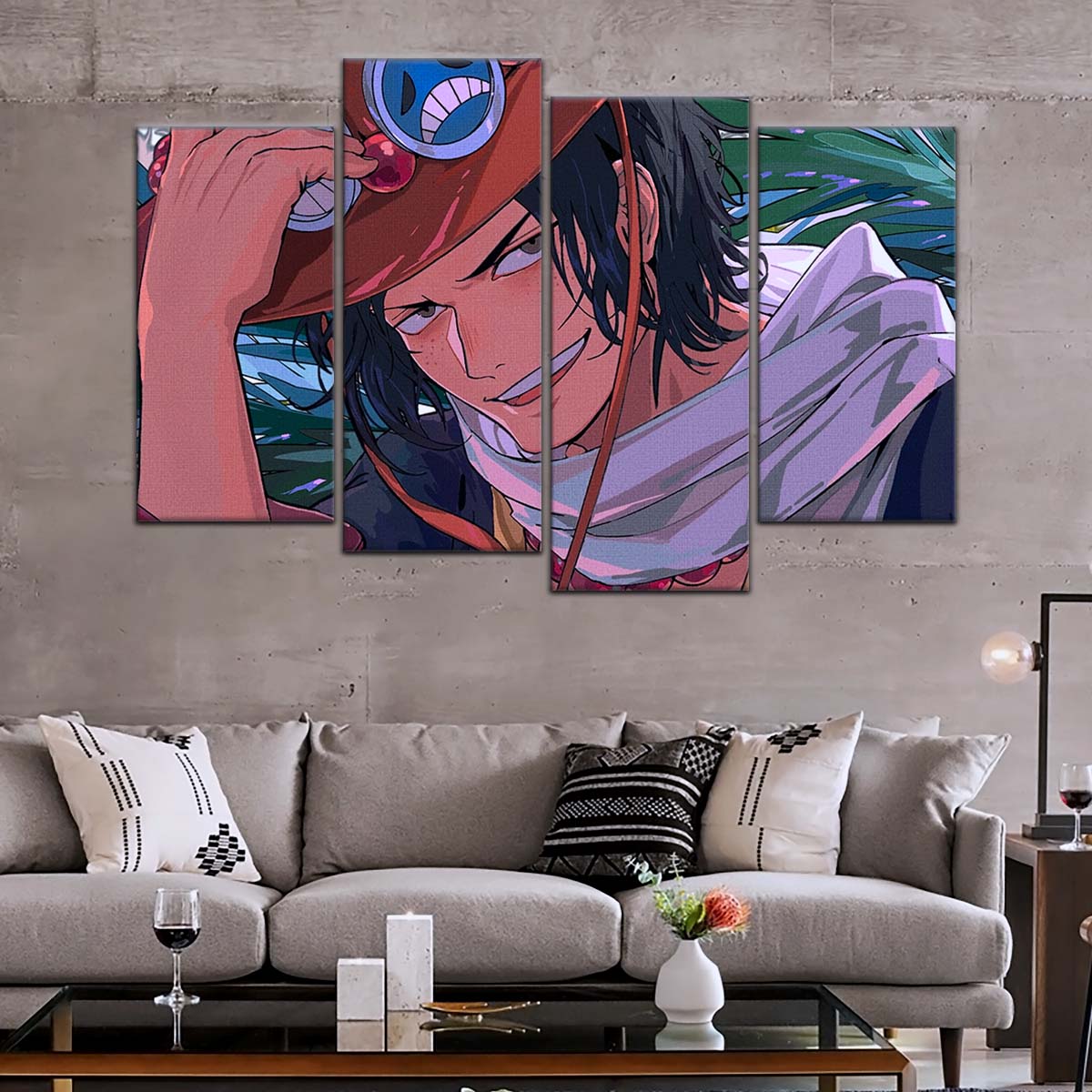 One Piece Wall Art - OP5075 - Portgas D. Ace - One Piece Poster - One Piece Canvas