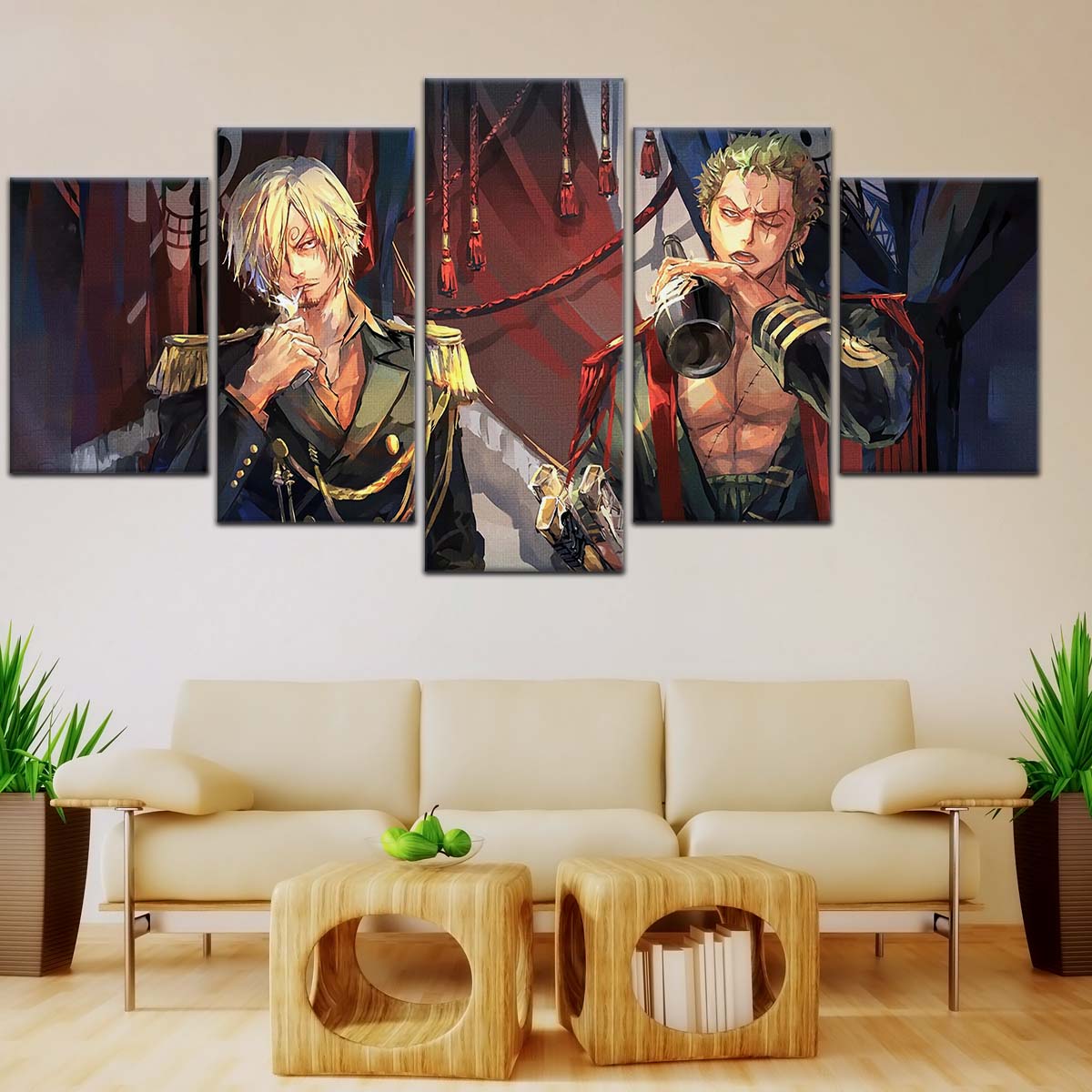 One Piece Wall Art - OP5078 - Roronoa Zoro - Sanji - One Piece Poster - One Piece Canvas