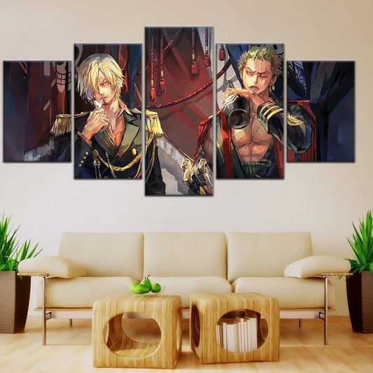 One Piece Wall Art - OP5078 - Roronoa Zoro - Sanji - One Piece Poster - One Piece Canvas