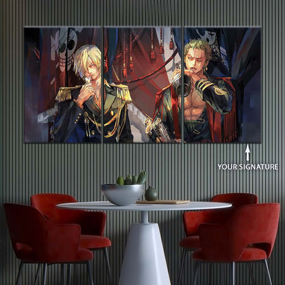 One Piece Wall Art - OP5078 - Roronoa Zoro - Sanji - One Piece Poster - One Piece Canvas