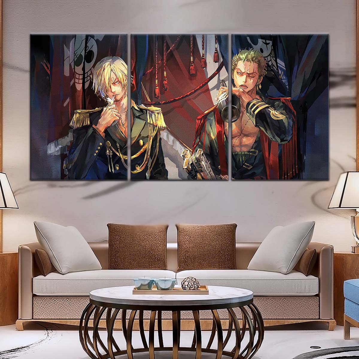 One Piece Wall Art - OP5078 - Roronoa Zoro - Sanji - One Piece Poster - One Piece Canvas