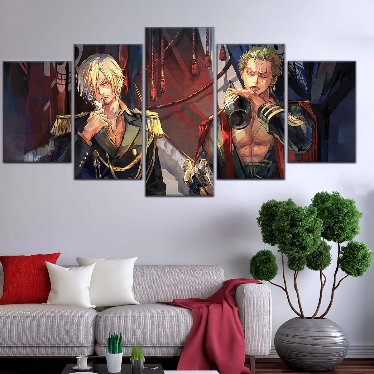 One Piece Wall Art - OP5078 - Roronoa Zoro - Sanji - One Piece Poster - One Piece Canvas