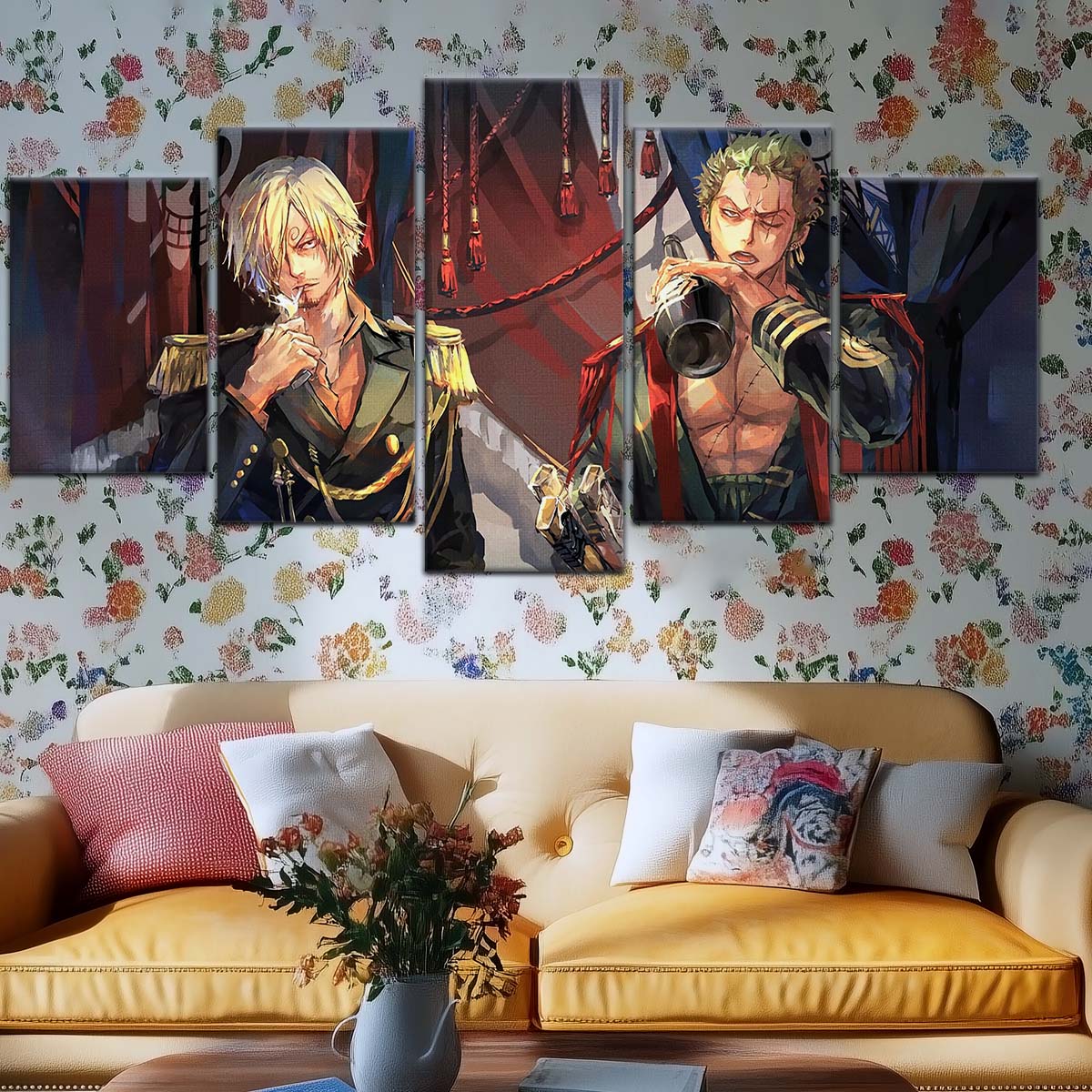 One Piece Wall Art - OP5078 - Roronoa Zoro - Sanji - One Piece Poster - One Piece Canvas