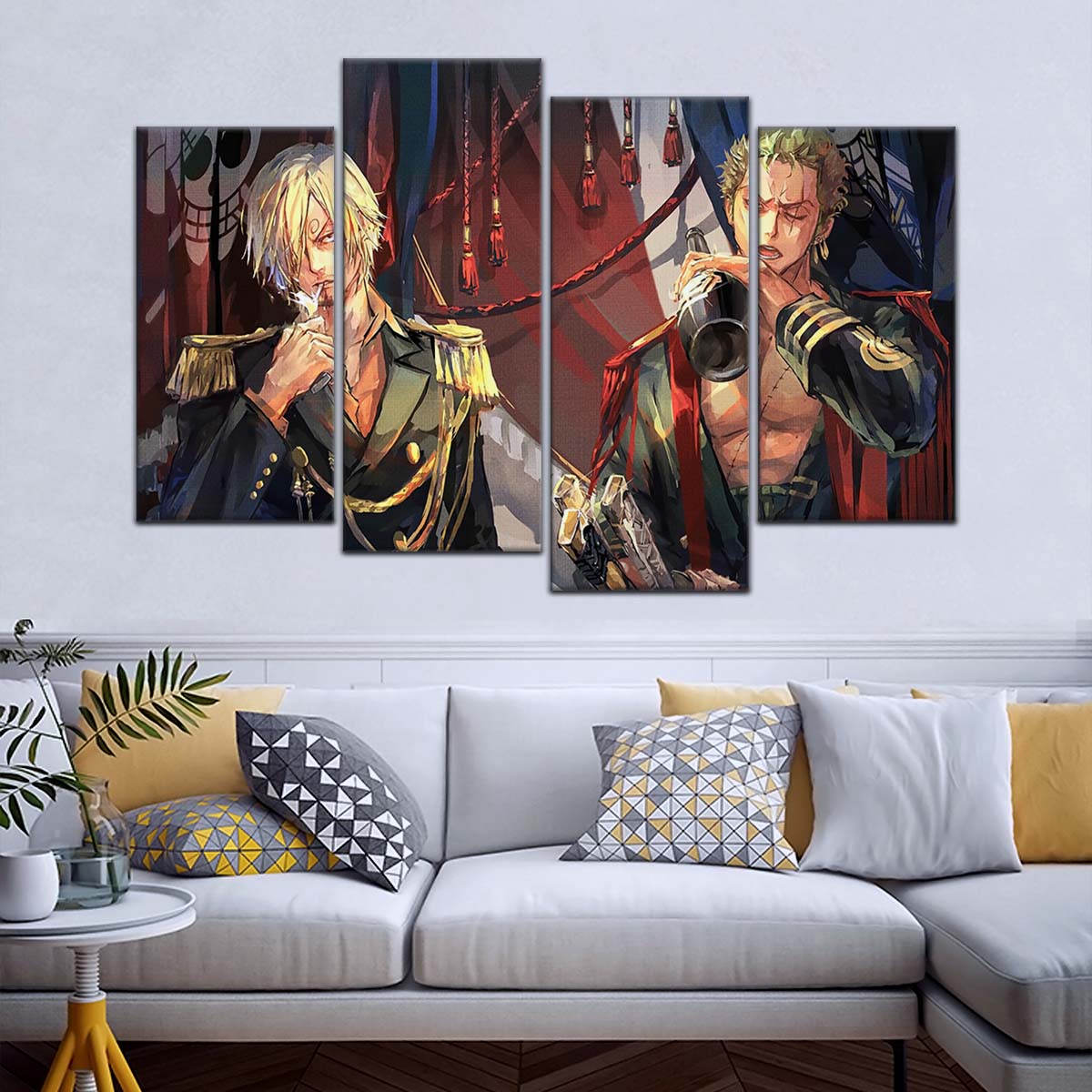 One Piece Wall Art - OP5078 - Roronoa Zoro - Sanji - One Piece Poster - One Piece Canvas