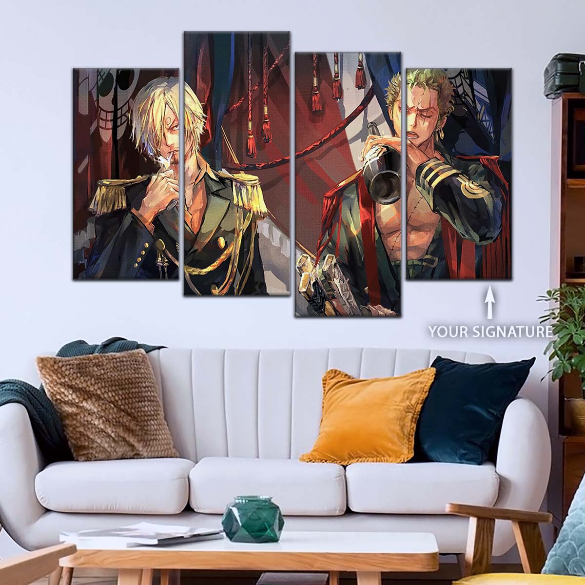 One Piece Wall Art - OP5078 - Roronoa Zoro - Sanji - One Piece Poster - One Piece Canvas