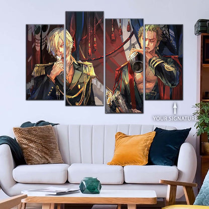 One Piece Wall Art - OP5078 - Roronoa Zoro - Sanji - One Piece Poster - One Piece Canvas
