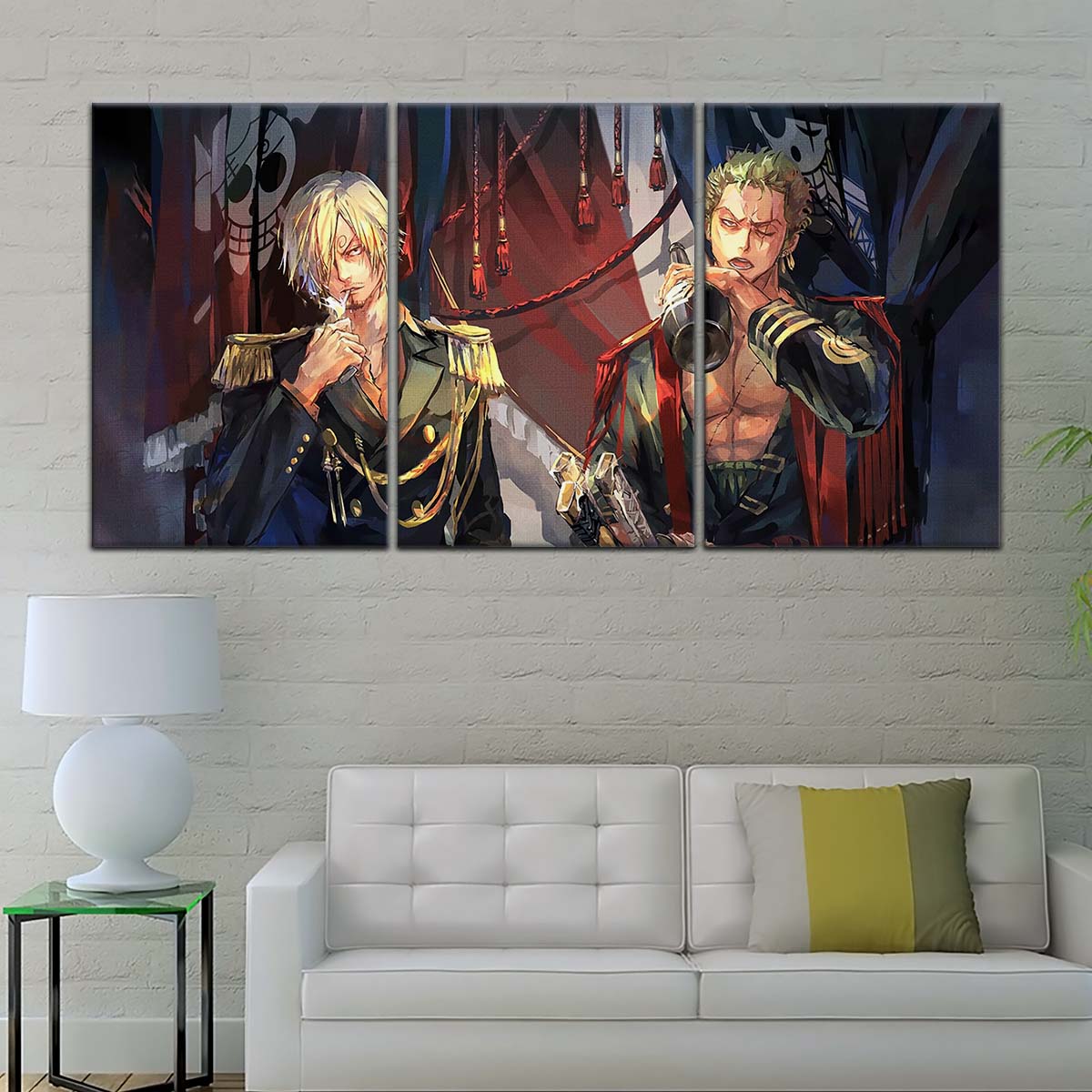 One Piece Wall Art - OP5078 - Roronoa Zoro - Sanji - One Piece Poster - One Piece Canvas