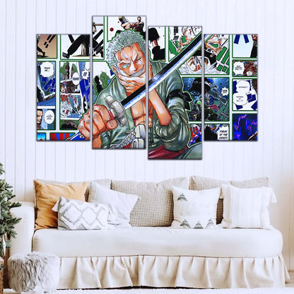 One Piece Wall Art - OP5080 - Roronoa Zoro - One Piece Poster - One Piece Canvas