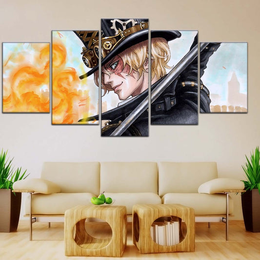 One Piece Wall Art - OP5083 - Sabo Blaze - One Piece Poster - One Piece Canvas