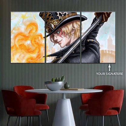 One Piece Wall Art - OP5083 - Sabo Blaze - One Piece Poster - One Piece Canvas