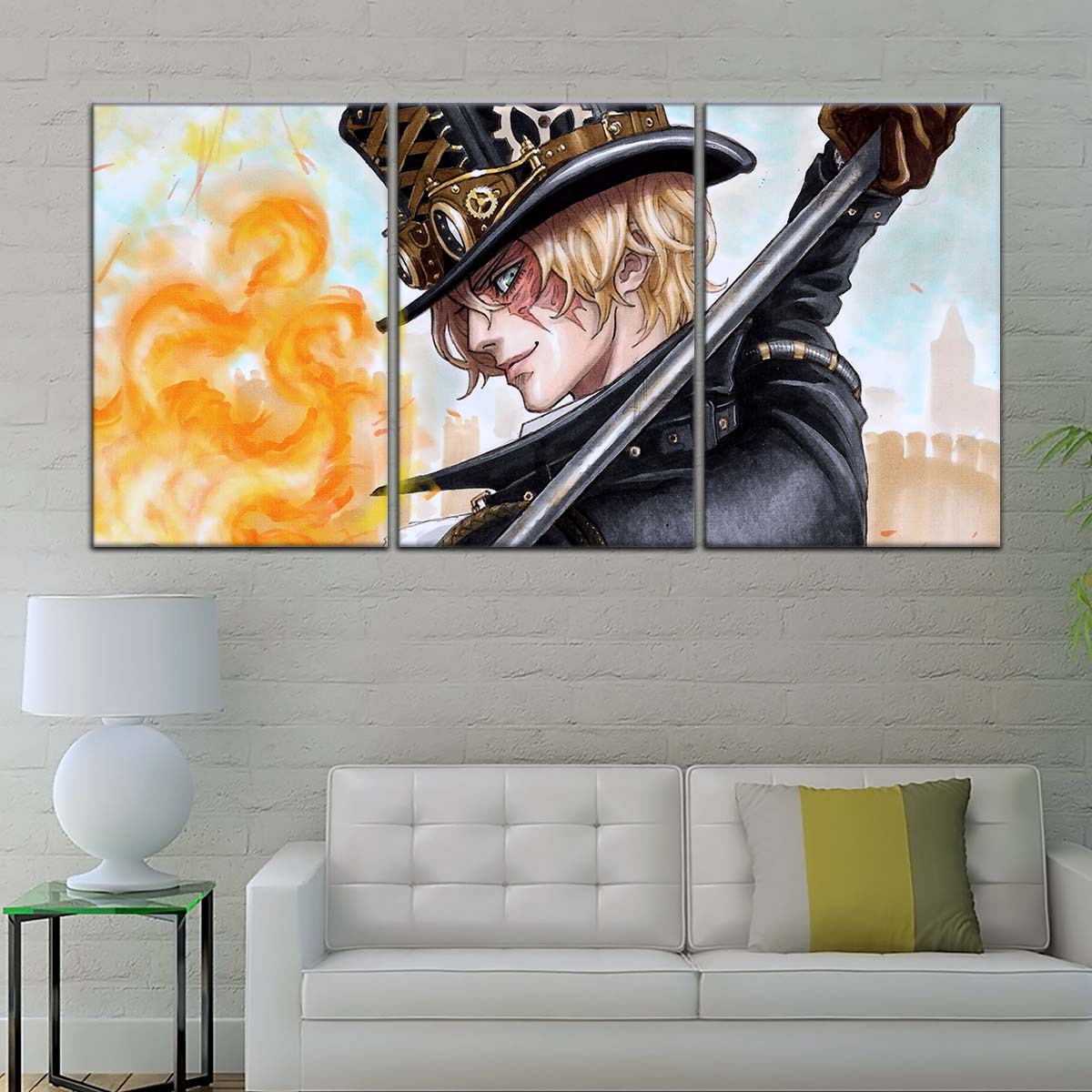 One Piece Wall Art - OP5083 - Sabo Blaze - One Piece Poster - One Piece Canvas