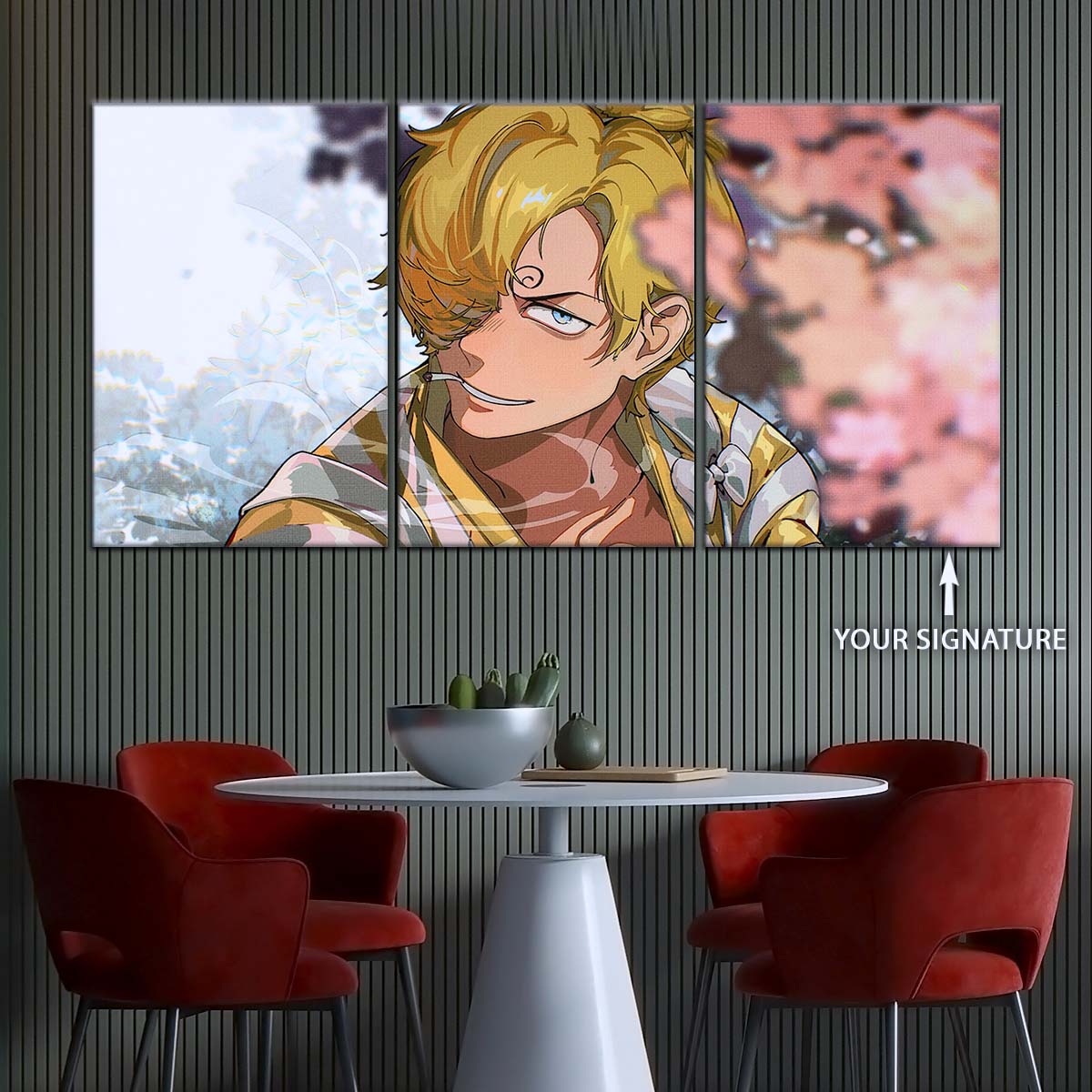 One Piece Wall Art - OP5086 - Sanji in Bloom Stunning - One Piece Poster - One Piece Canvas