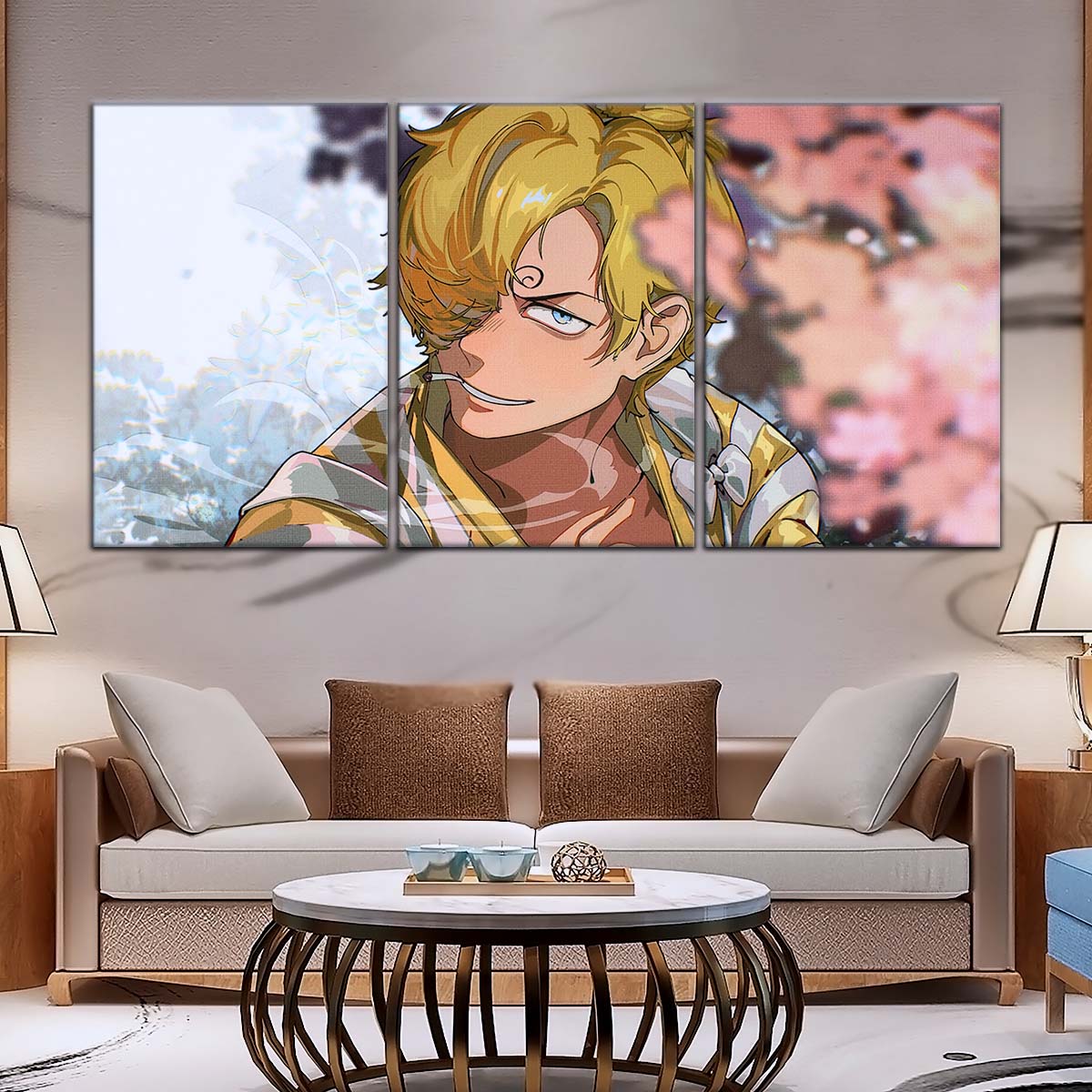 One Piece Wall Art - OP5086 - Sanji in Bloom Stunning - One Piece Poster - One Piece Canvas