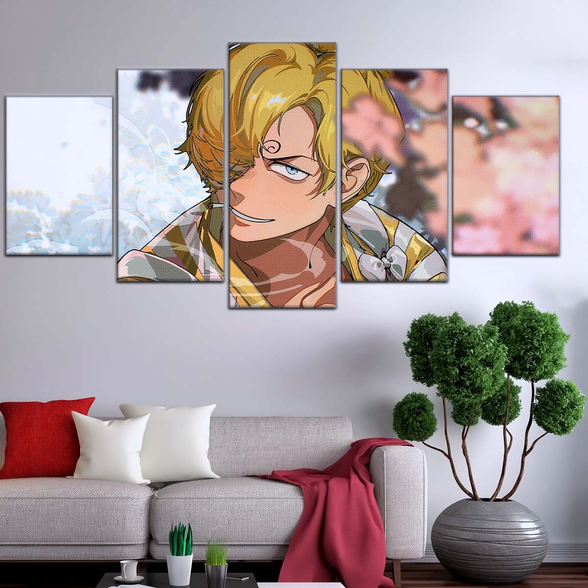 One Piece Wall Art - OP5086 - Sanji in Bloom Stunning - One Piece Poster - One Piece Canvas