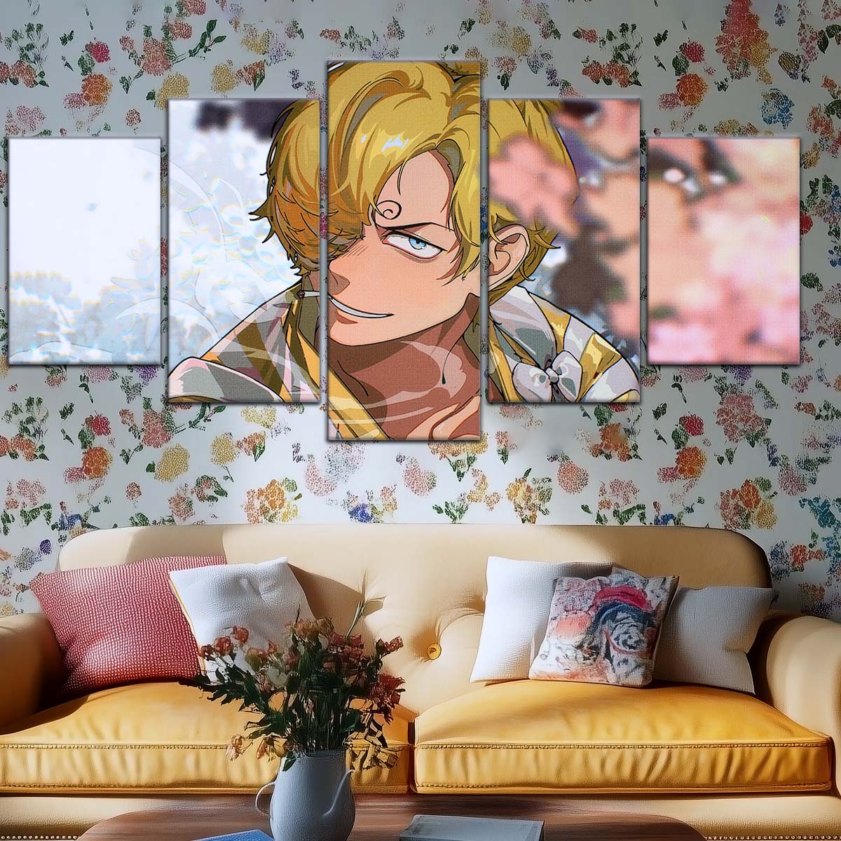 One Piece Wall Art - OP5086 - Sanji in Bloom Stunning - One Piece Poster - One Piece Canvas