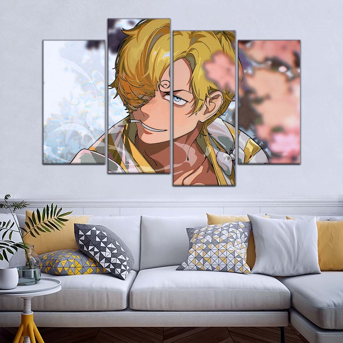 One Piece Wall Art - OP5086 - Sanji in Bloom Stunning - One Piece Poster - One Piece Canvas