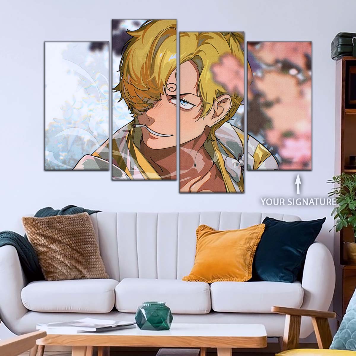 One Piece Wall Art - OP5086 - Sanji in Bloom Stunning - One Piece Poster - One Piece Canvas