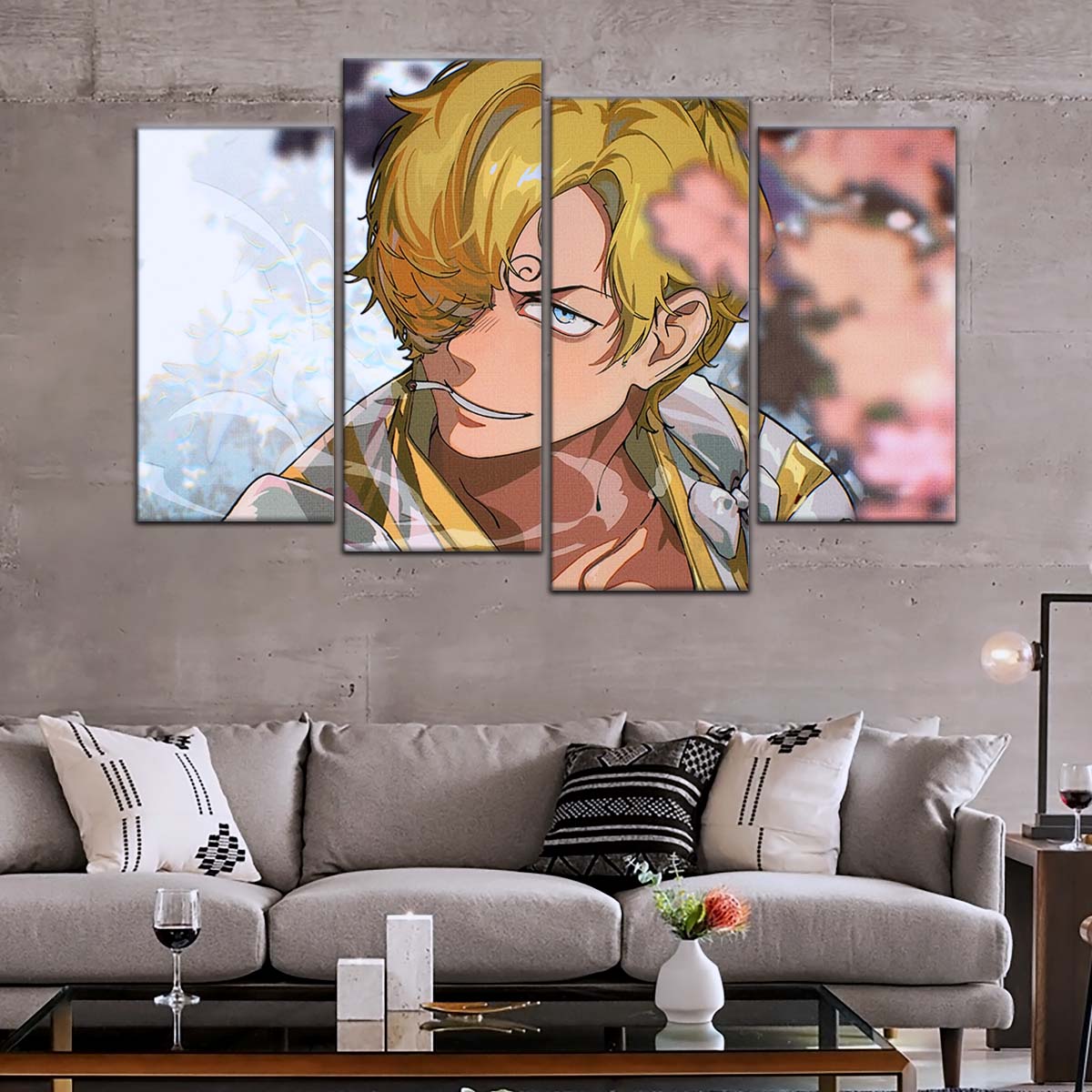 One Piece Wall Art - OP5086 - Sanji in Bloom Stunning - One Piece Poster - One Piece Canvas