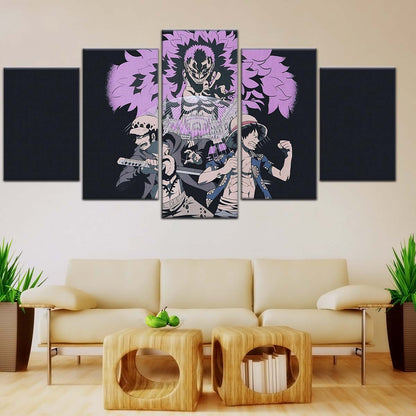 One Piece Wall Art - OP5097 - Monkey D. Luffy - Trafalgar Law - Donquixote Doflamingo - One Piece Poster - One Piece Canvas