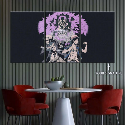 One Piece Wall Art - OP5097 - Monkey D. Luffy - Trafalgar Law - Donquixote Doflamingo - One Piece Poster - One Piece Canvas