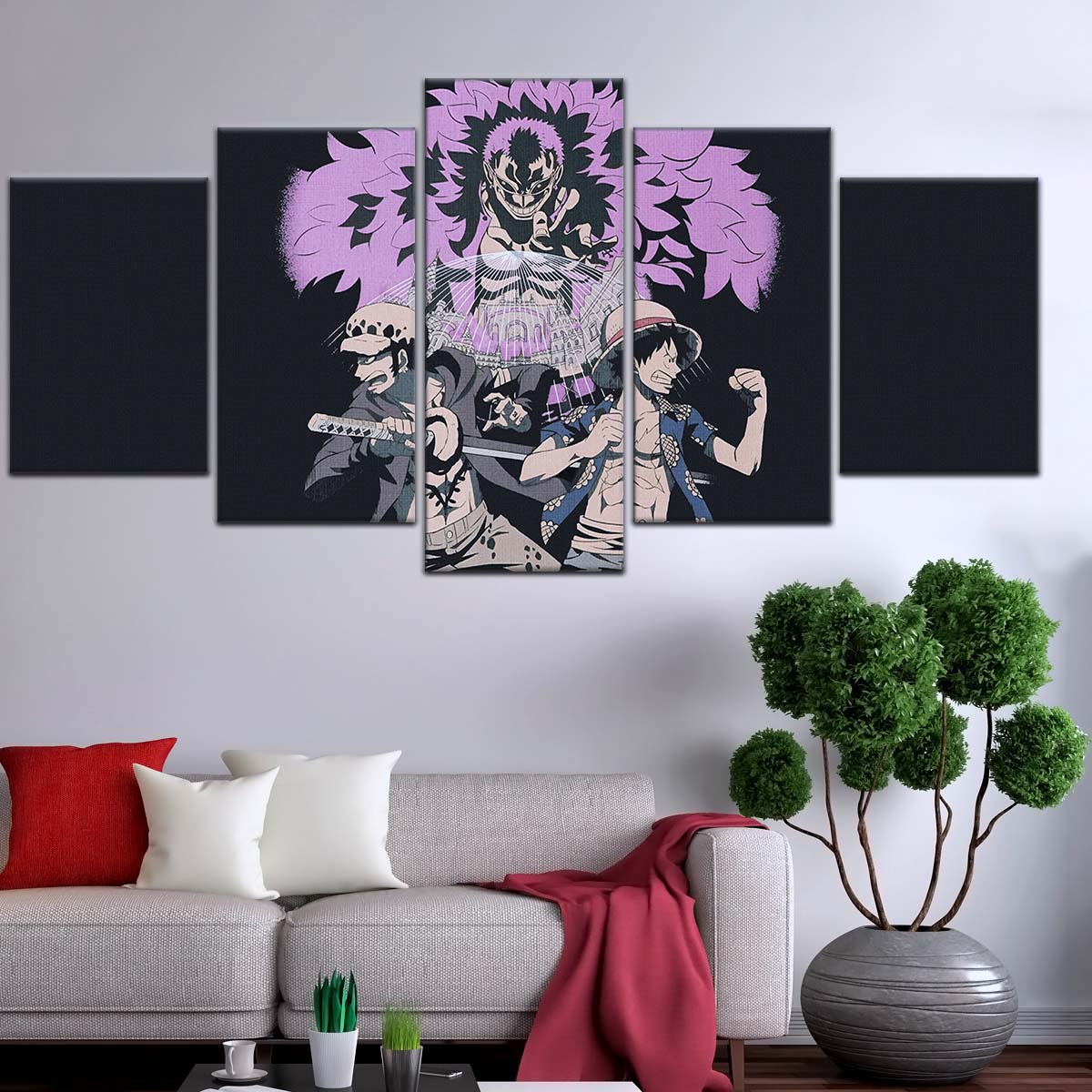 One Piece Wall Art - OP5097 - Monkey D. Luffy - Trafalgar Law - Donquixote Doflamingo - One Piece Poster - One Piece Canvas