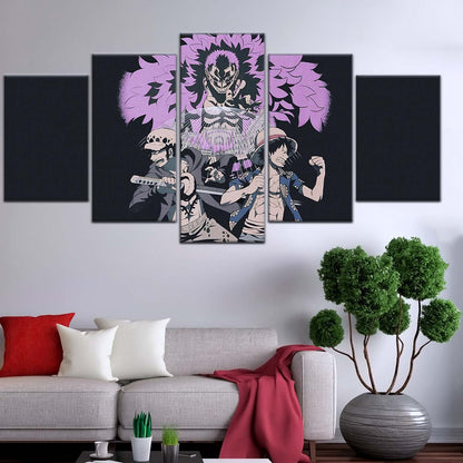 One Piece Wall Art - OP5097 - Monkey D. Luffy - Trafalgar Law - Donquixote Doflamingo - One Piece Poster - One Piece Canvas