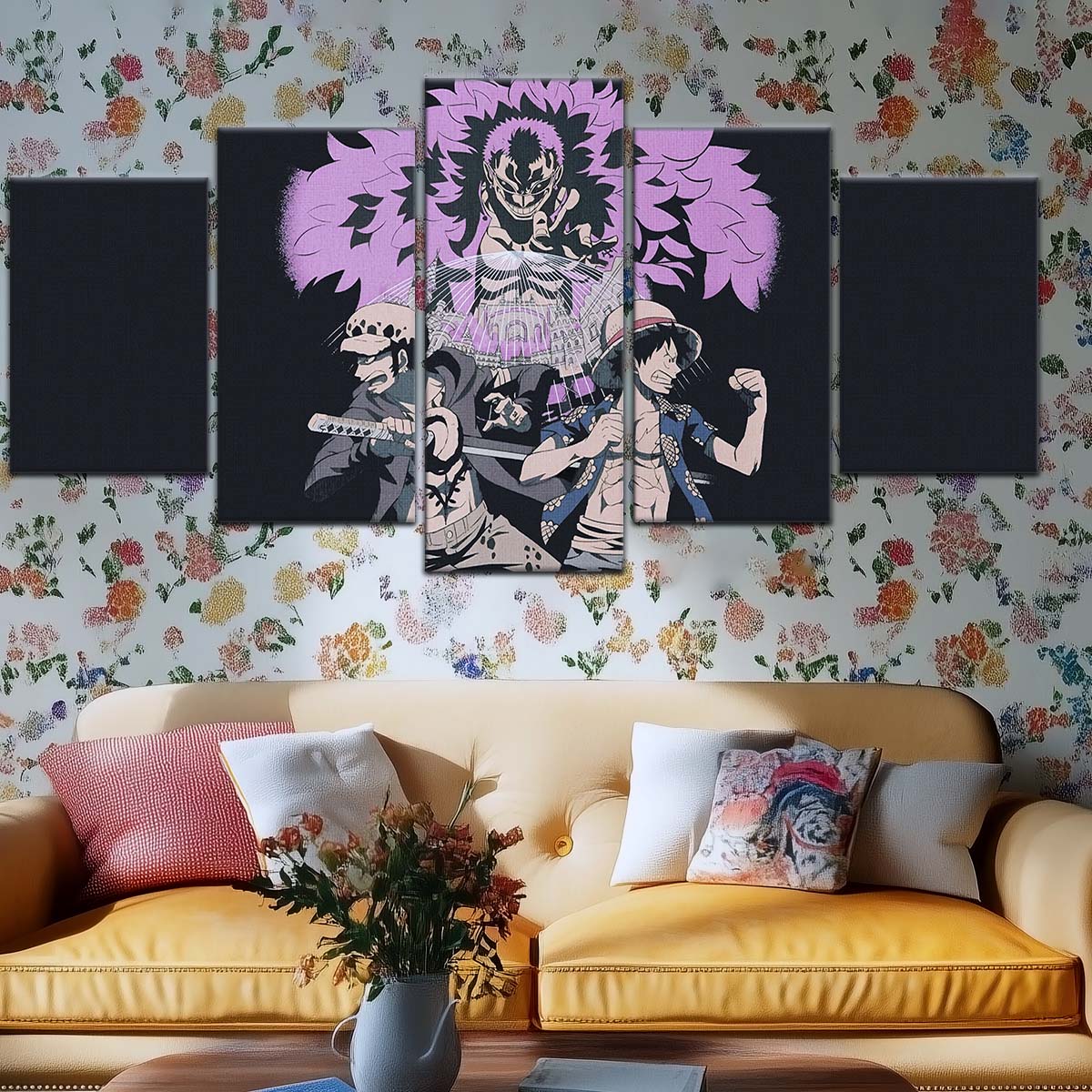 One Piece Wall Art - OP5097 - Monkey D. Luffy - Trafalgar Law - Donquixote Doflamingo - One Piece Poster - One Piece Canvas