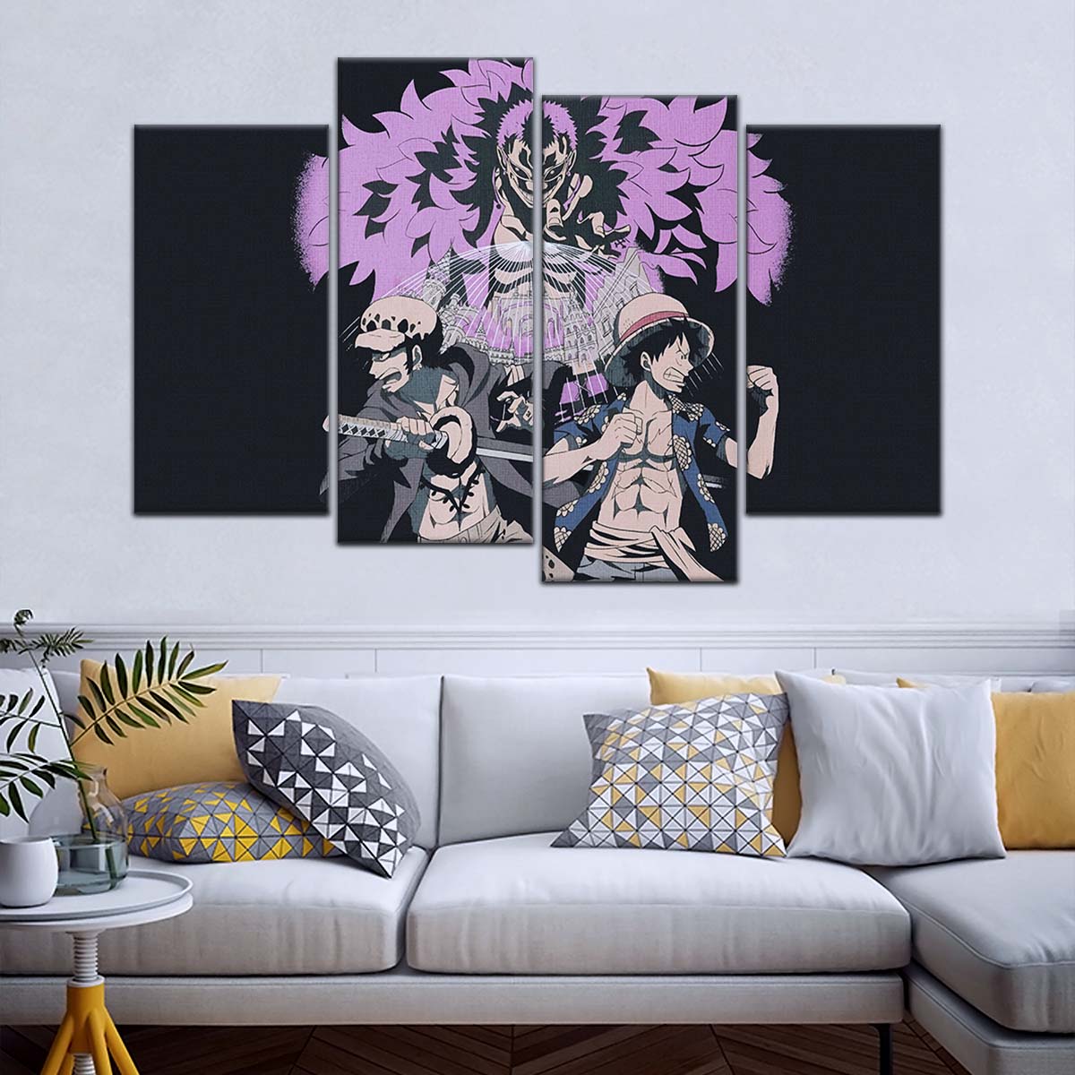 One Piece Wall Art - OP5097 - Monkey D. Luffy - Trafalgar Law - Donquixote Doflamingo - One Piece Poster - One Piece Canvas