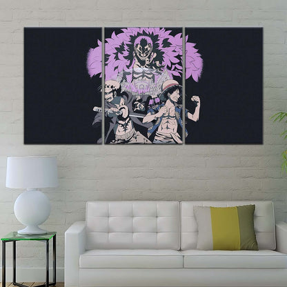 One Piece Wall Art - OP5097 - Monkey D. Luffy - Trafalgar Law - Donquixote Doflamingo - One Piece Poster - One Piece Canvas