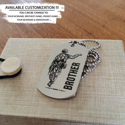 Soldier Dog Tag - Brother Forever - Army - Navy - Marines - Air Force - Soldier Necklace - Engrave Dog Tag