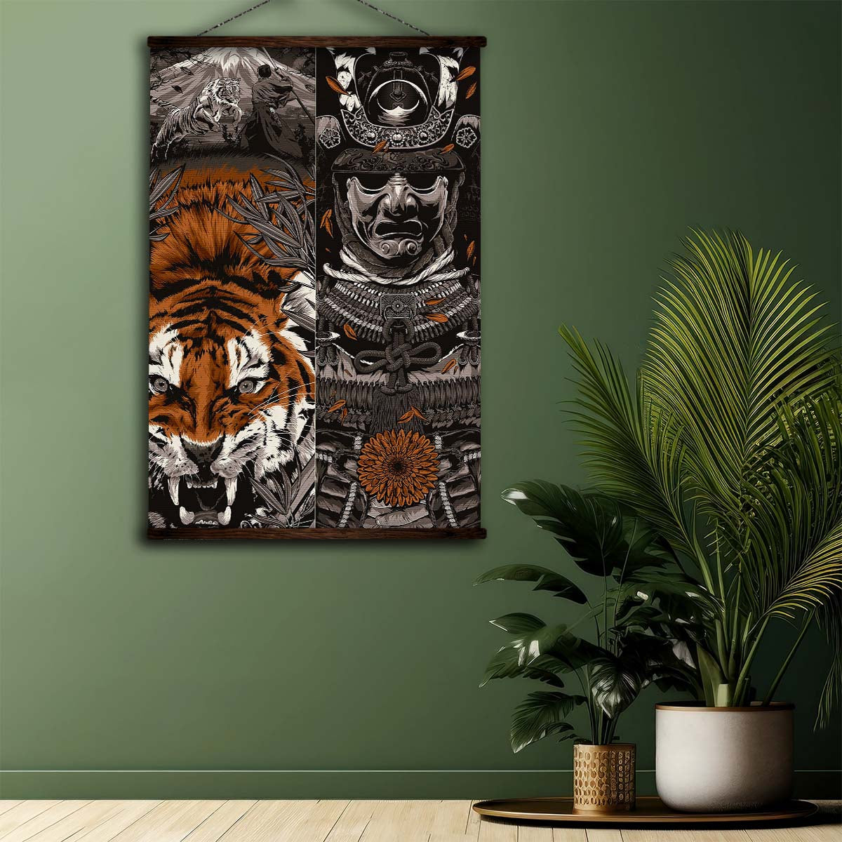 Samurai Wall Art - Samurai Poster - Samurai Canvas - Samurai - SA032 - Vertical Poster - Vertical Canvas