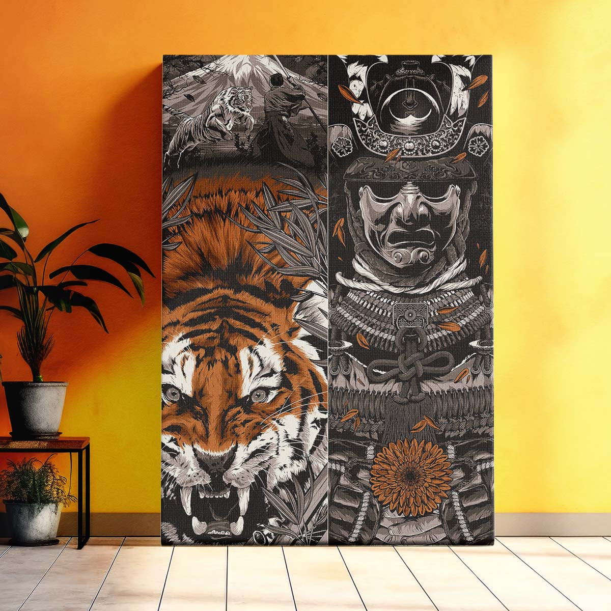 Samurai Wall Art - Samurai Poster - Samurai Canvas - Samurai - SA032 - Vertical Poster - Vertical Canvas