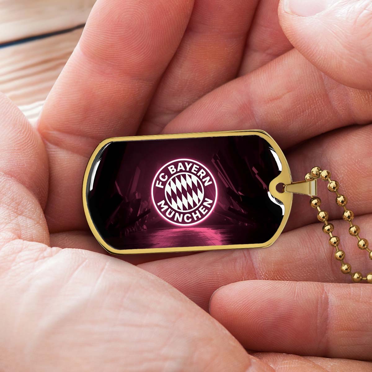 Soccer - SCD002 - FC Bayern Munich - Soccer Dog Tag - Military Ball Chain - Luxury Dog Tag