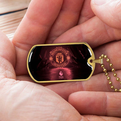 Soccer - SCD012 - Manchester United - Soccer Dog Tag - Military Ball Chain - Luxury Dog Tag