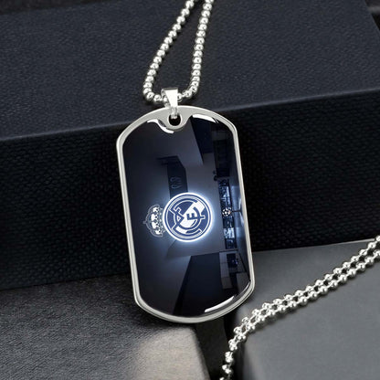 Soccer - SCD030 - In The House Real Madrid C.F - UEFA Champions League - Soccer Dog Tag - Military Ball Chain - Luxury Dog Tag