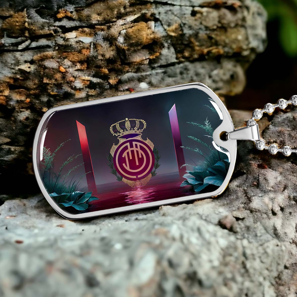 Soccer - SCD031 - RCD Mallorca - Soccer Dog Tag - Military Ball Chain - Luxury Dog Tag