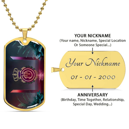 Soccer Dog Tag Necklace - SCD031 - RCD Mallorca - Military Ball Chain