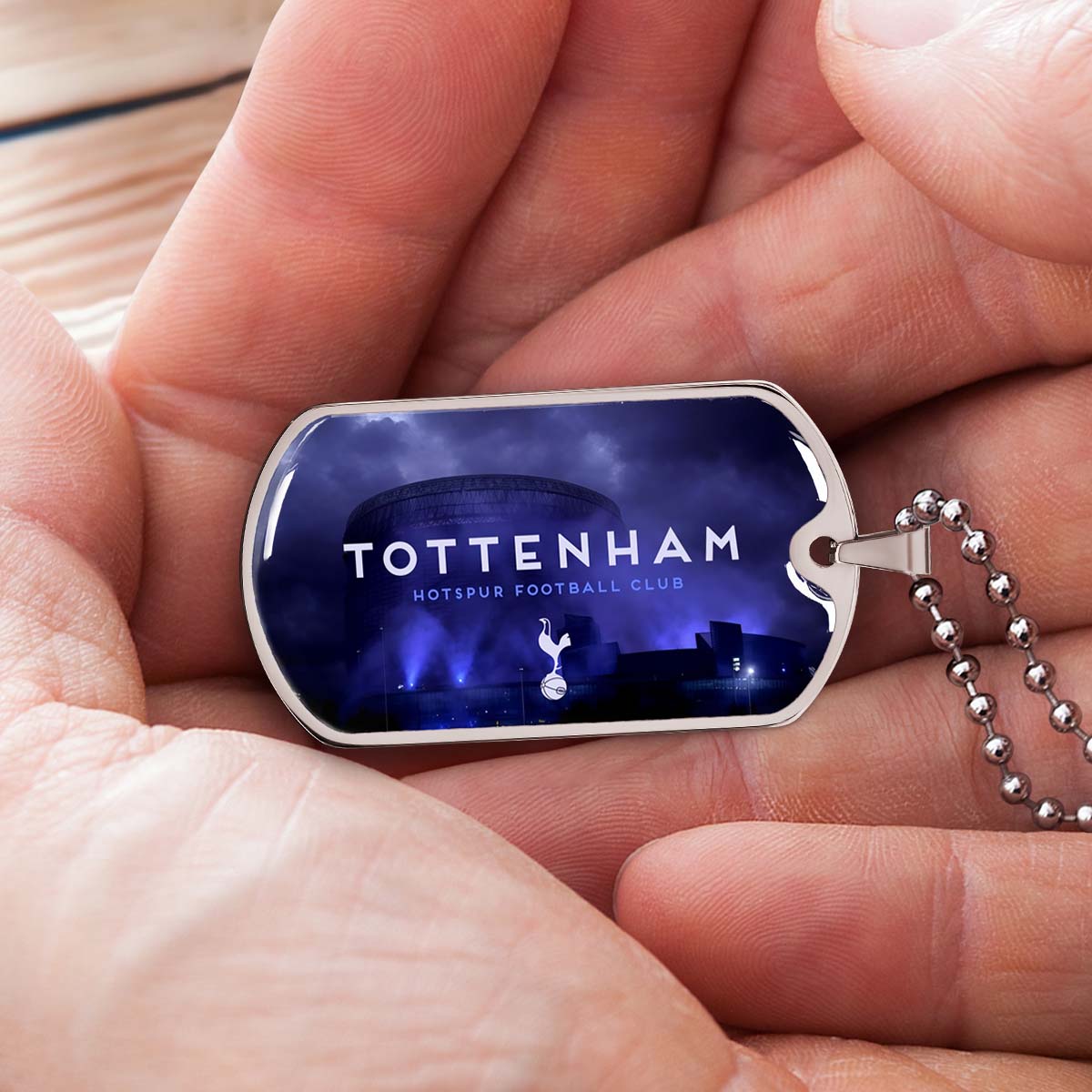 Soccer - SCD034 - Tottenham Hotspur F.C - Soccer Dog Tag - Military Ball Chain - Luxury Dog Tag