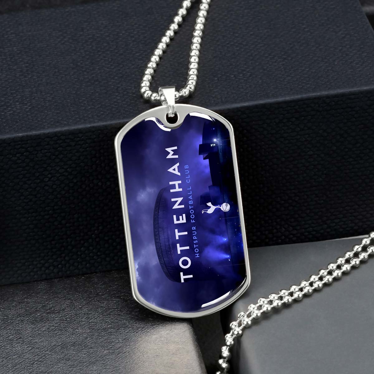 Soccer - SCD034 - Tottenham Hotspur F.C - Soccer Dog Tag - Military Ball Chain - Luxury Dog Tag