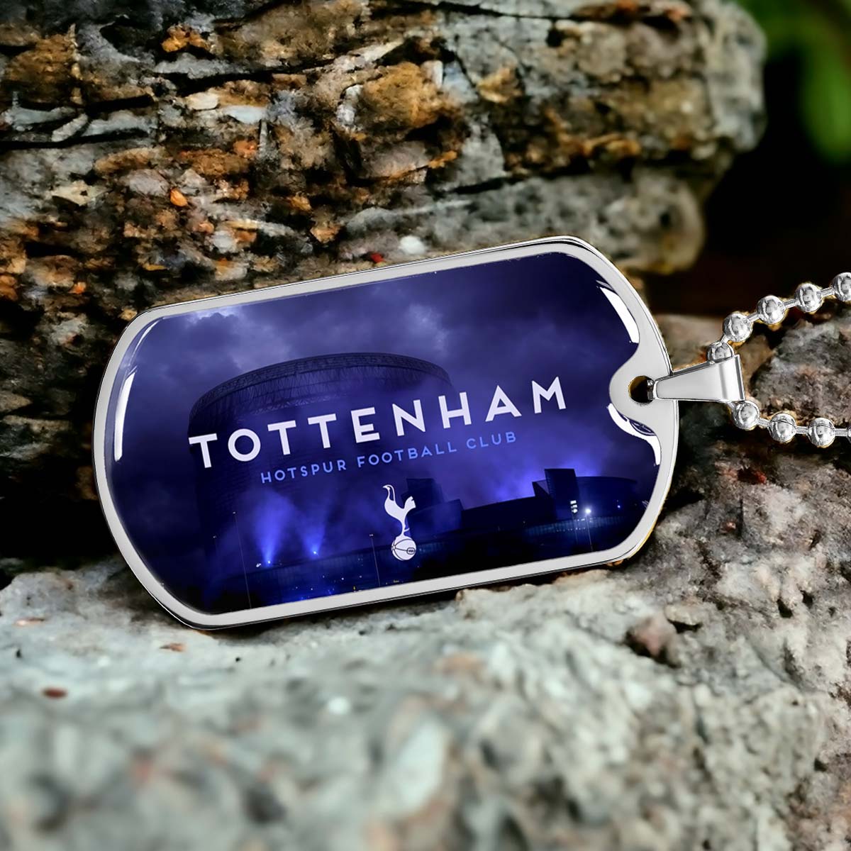 Soccer - SCD034 - Tottenham Hotspur F.C - Soccer Dog Tag - Military Ball Chain - Luxury Dog Tag