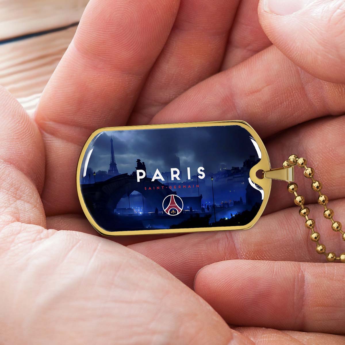 Soccer - SCD036 - Paris Saint Germain (PSG) - Soccer Dog Tag - Military Ball Chain - Luxury Dog Tag
