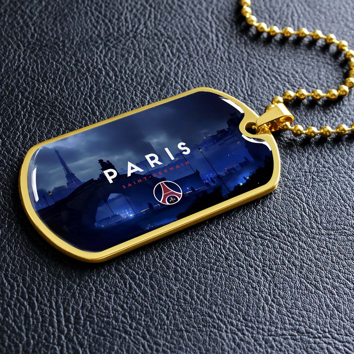 Soccer - SCD036 - Paris Saint Germain (PSG) - Soccer Dog Tag - Military Ball Chain - Luxury Dog Tag