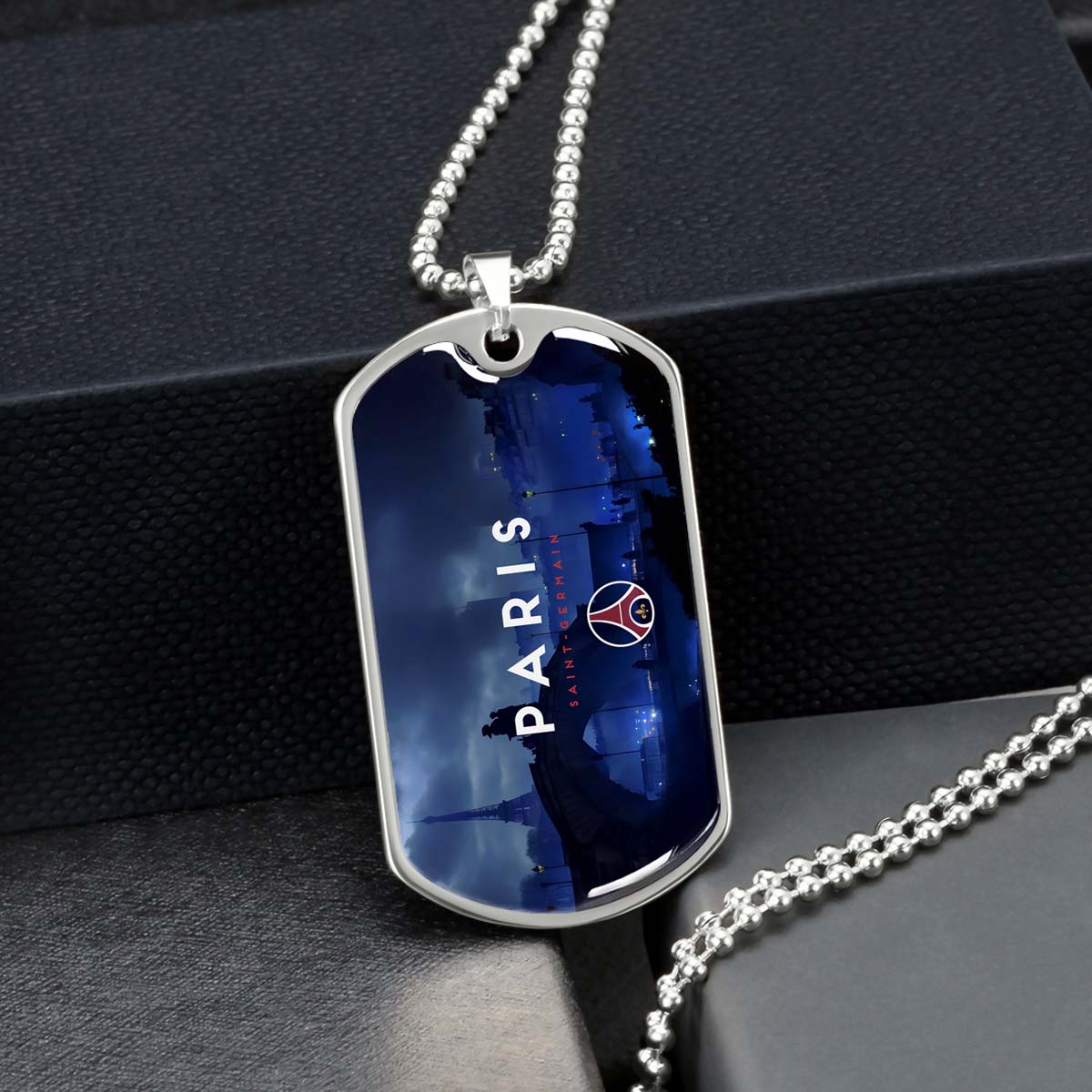Soccer - SCD036 - Paris Saint Germain (PSG) - Soccer Dog Tag - Military Ball Chain - Luxury Dog Tag