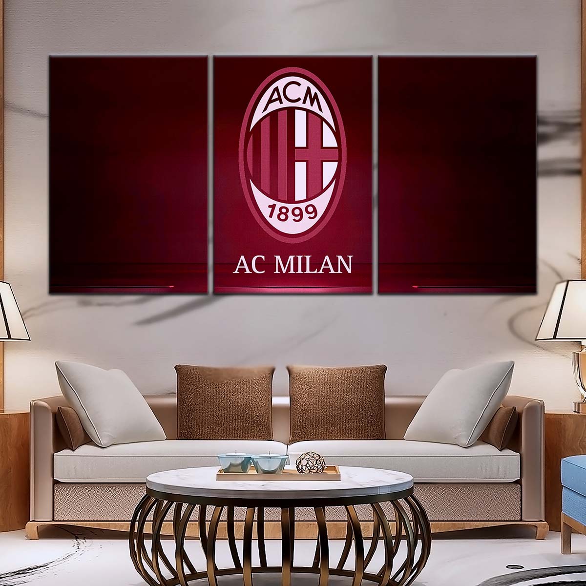 Soccer Canvas Wall Art - FB5029 - AC Milan