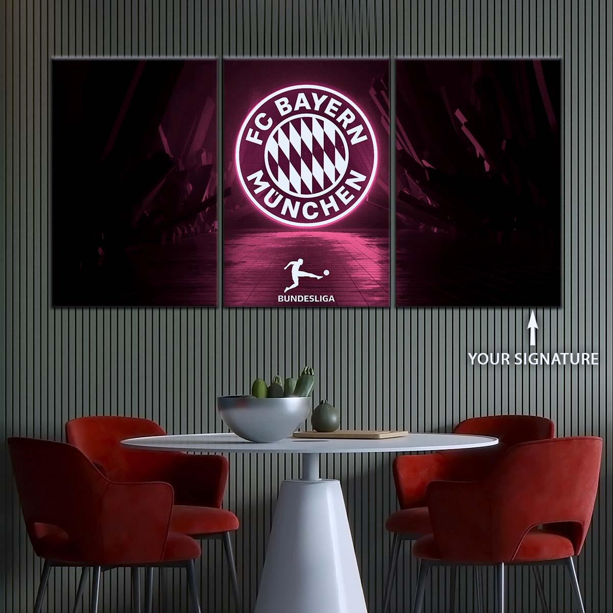 Soccer Canvas Wall Art - FB5030 - FC Bayern Munich