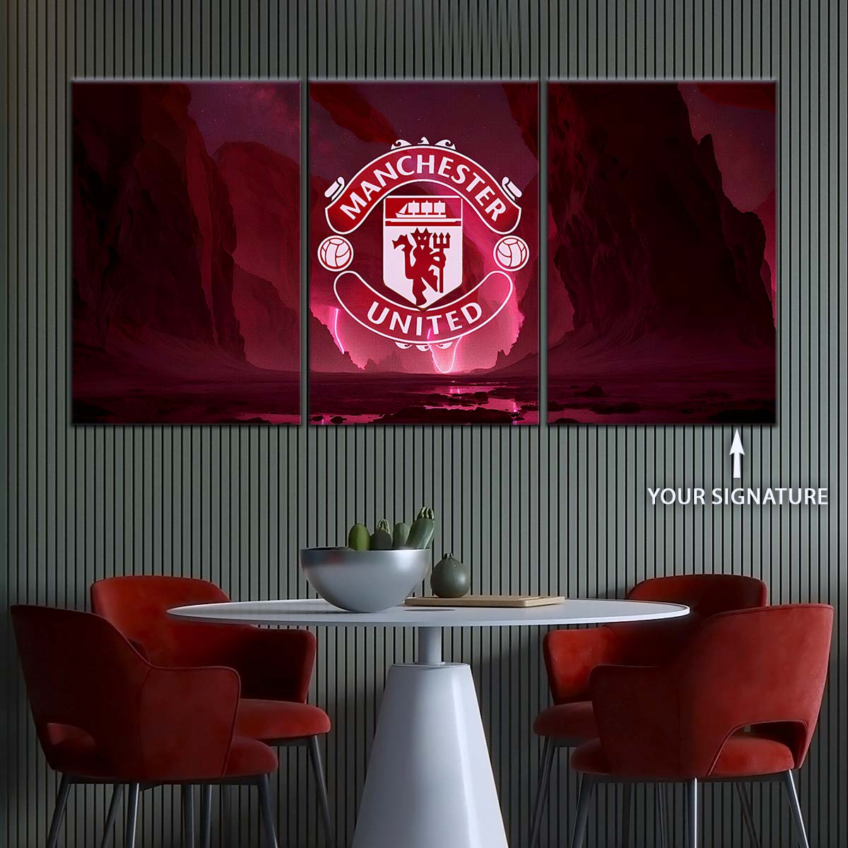 Soccer Canvas Wall Art - FB5040 - Manchester United