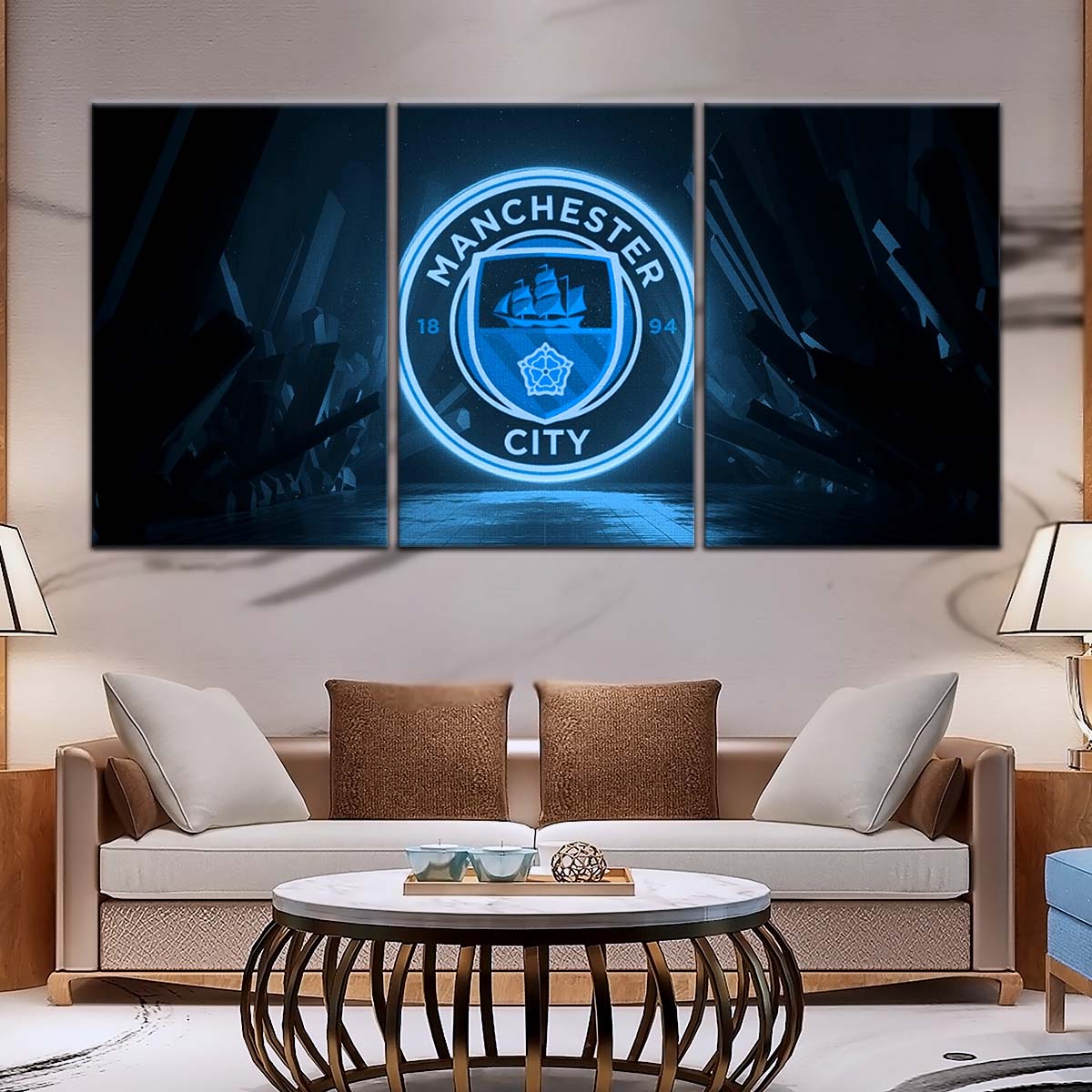 Soccer Canvas Wall Art - FB5049 - Manchester City FC