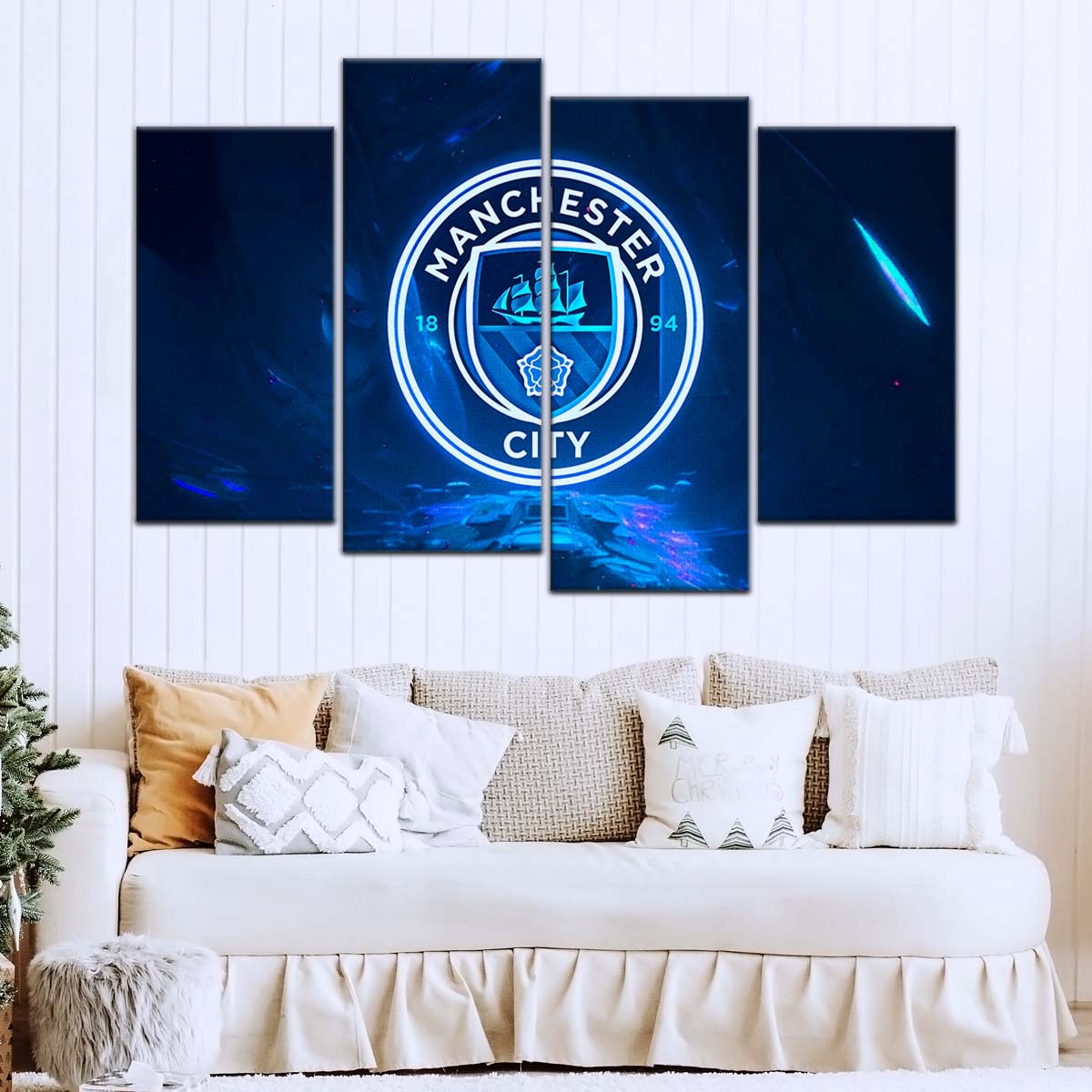 Soccer Canvas Wall Art - FB5050 - Ocean Manchester City FC